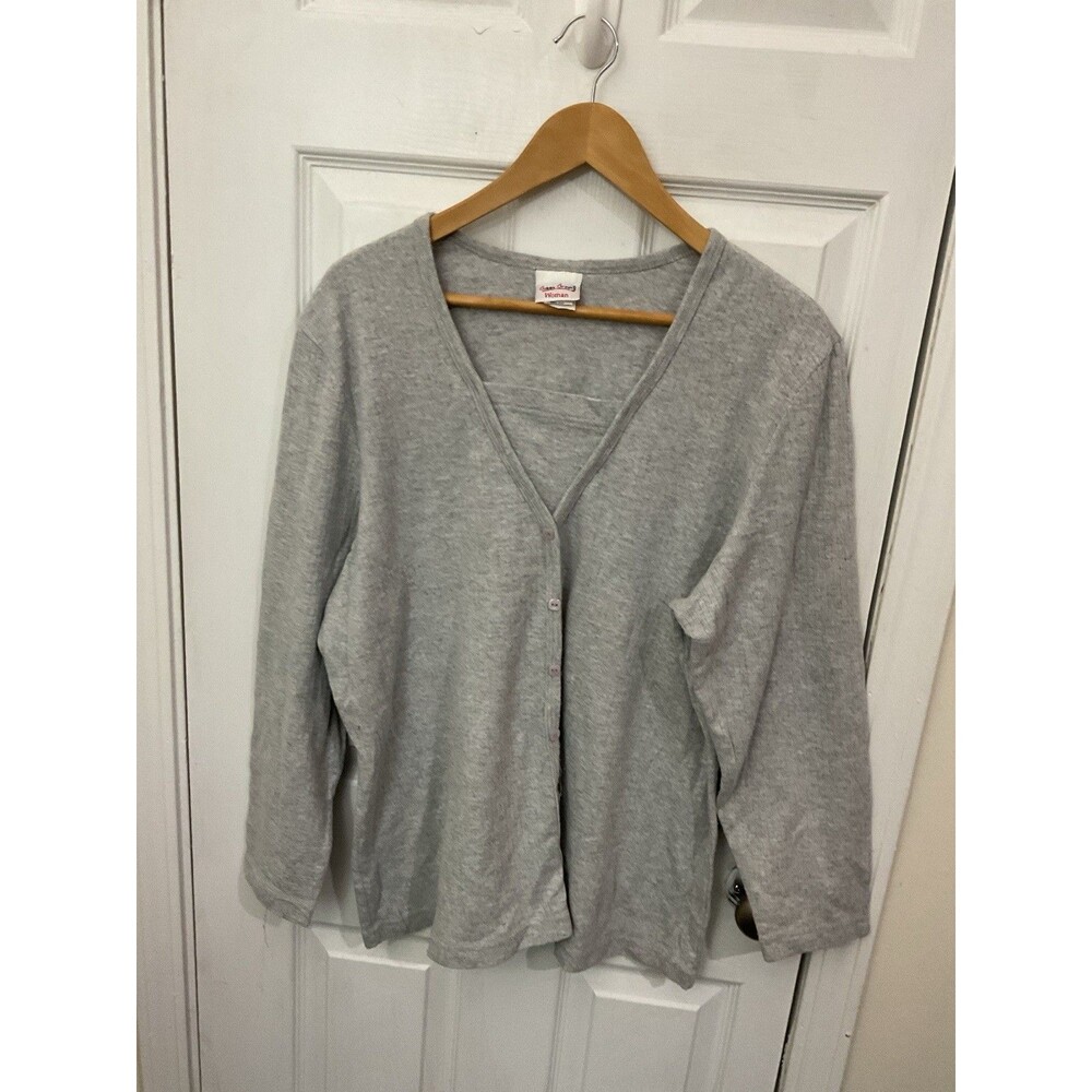Vtg Bobbie Brooks Lightweight Knit Gray Sweater Women’s 18/20